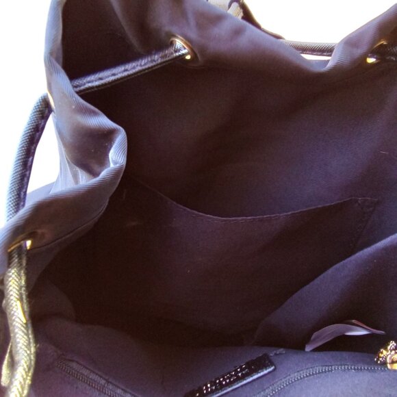 Valentino Orlandi NEW Black Vinyl & Vegan Leather Backpack & Zip Pouc… - Picture 14 of 14